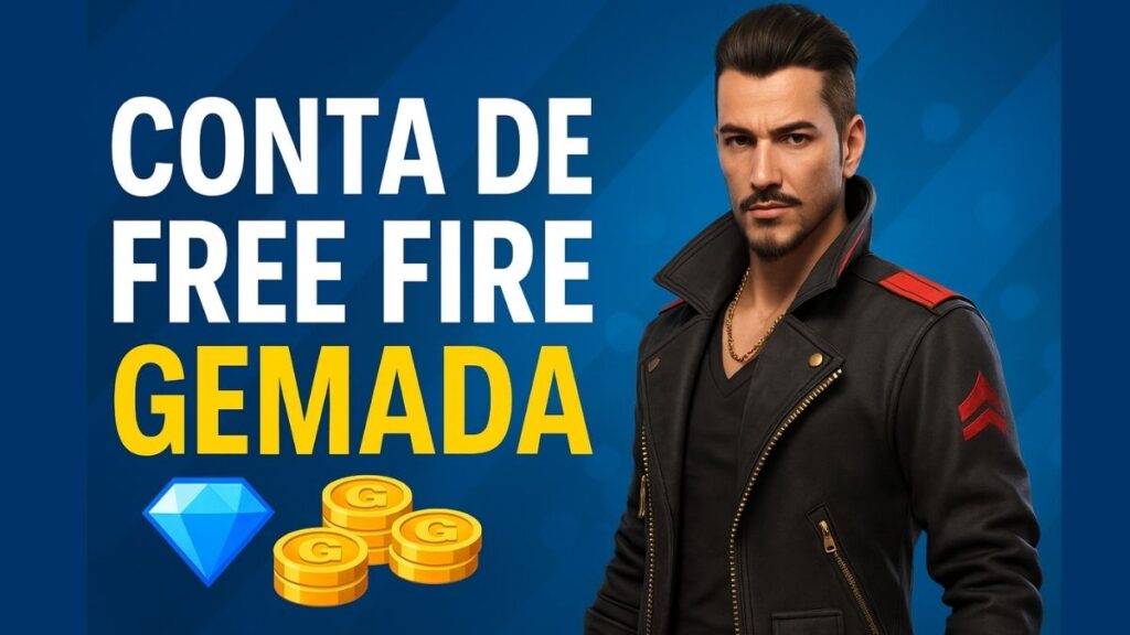 Conta de FF Gemada Grátis Google